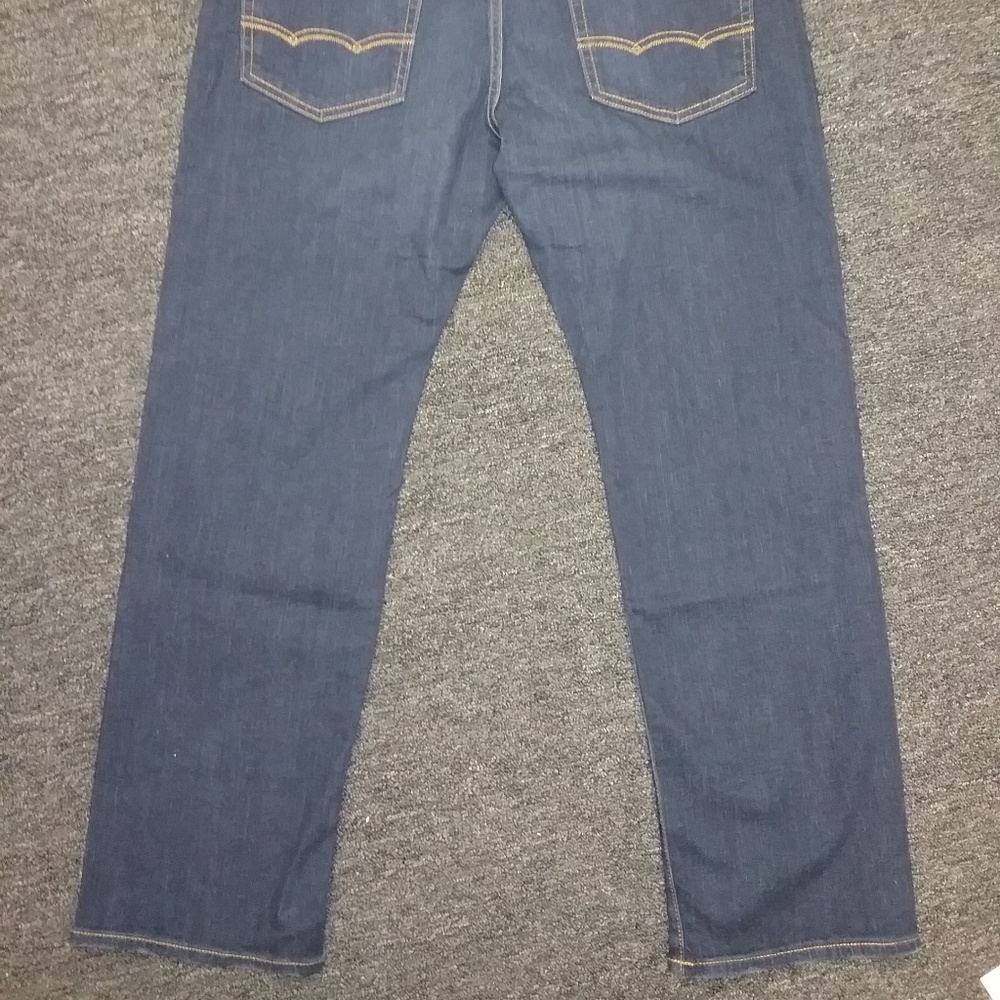 AEO Mens Orig Straight Extreme Flex - Medium Indigo No. 4165 - 38x30 - NWT - Picture 3 of 6